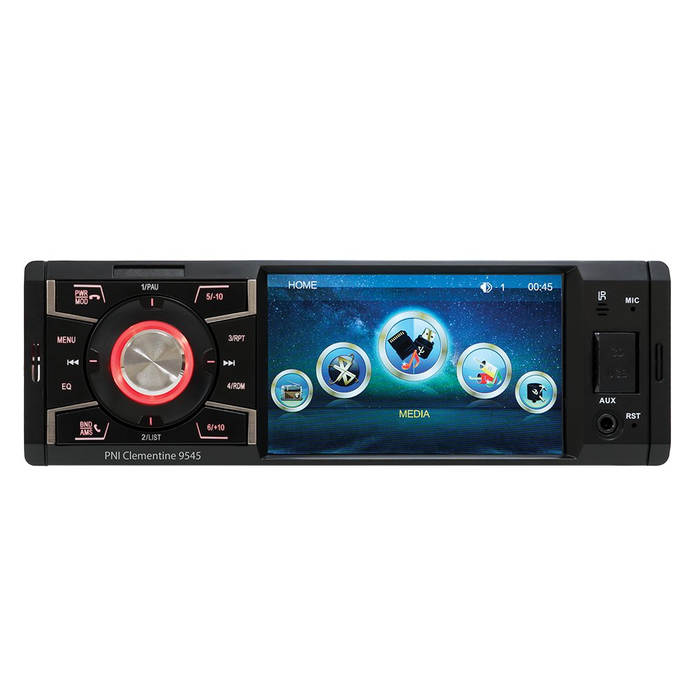 Autoradio, Voiture Stéréo, Car MP5 Player, Lecteur Multimedia PNI Clementine 9545 1DIN 4 Pouces écran, 50W x 4, Bluetooth, Radio FM, SD et USB, 2 RCA vidéo in/Out