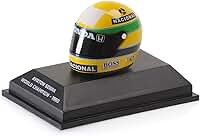 1/8 MINIATURA CAPACETE AYRTON SENNA BI CAMPEÃO 1990