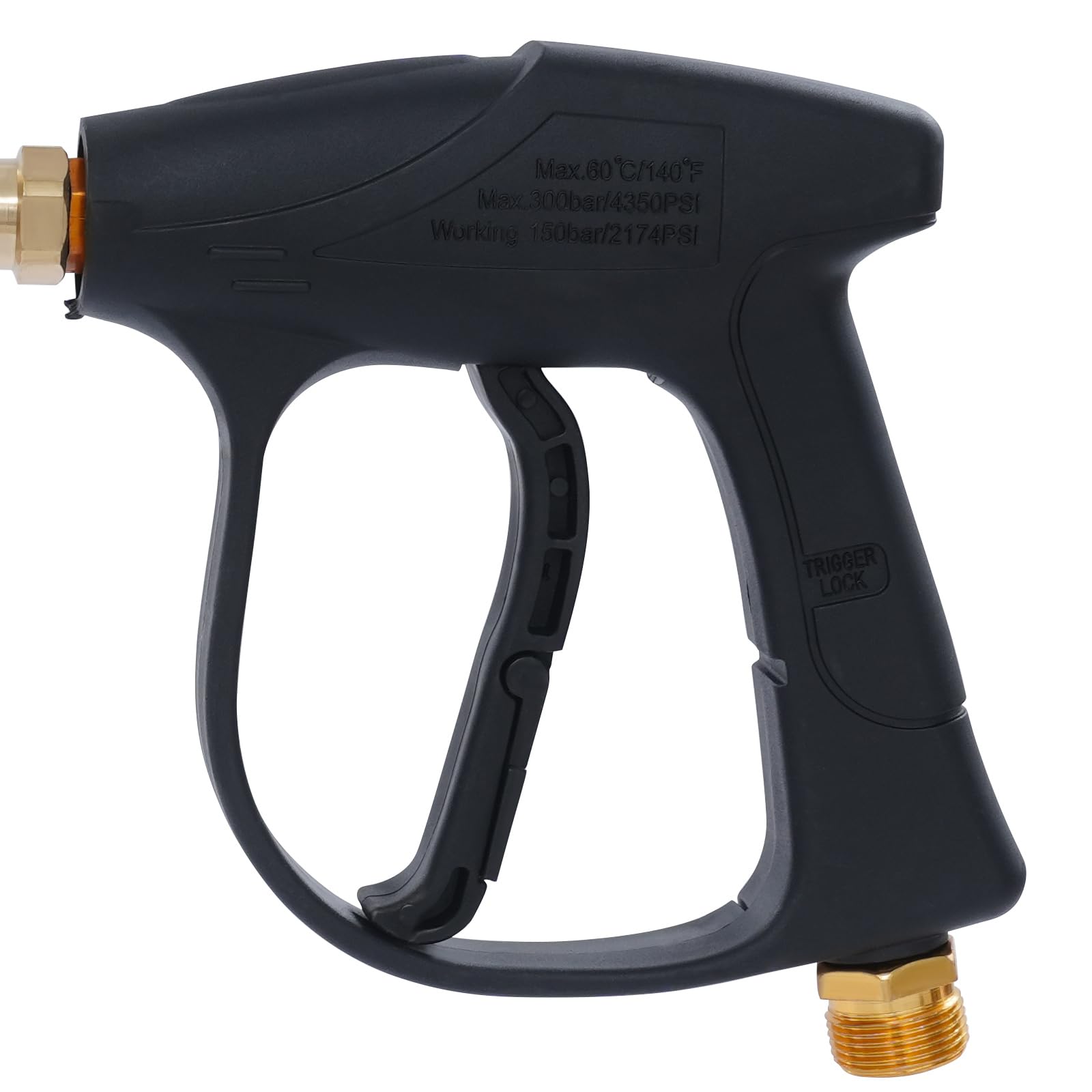 Pistolet do czyszczenia samochodu, 60°C, 150 bar, 1 l, pistolet do czyszczenia wnętrza samochodu, przenośny pistolet natryskowy z 5 dyszami i butelką, do samochodów, motocykli, podjazdów