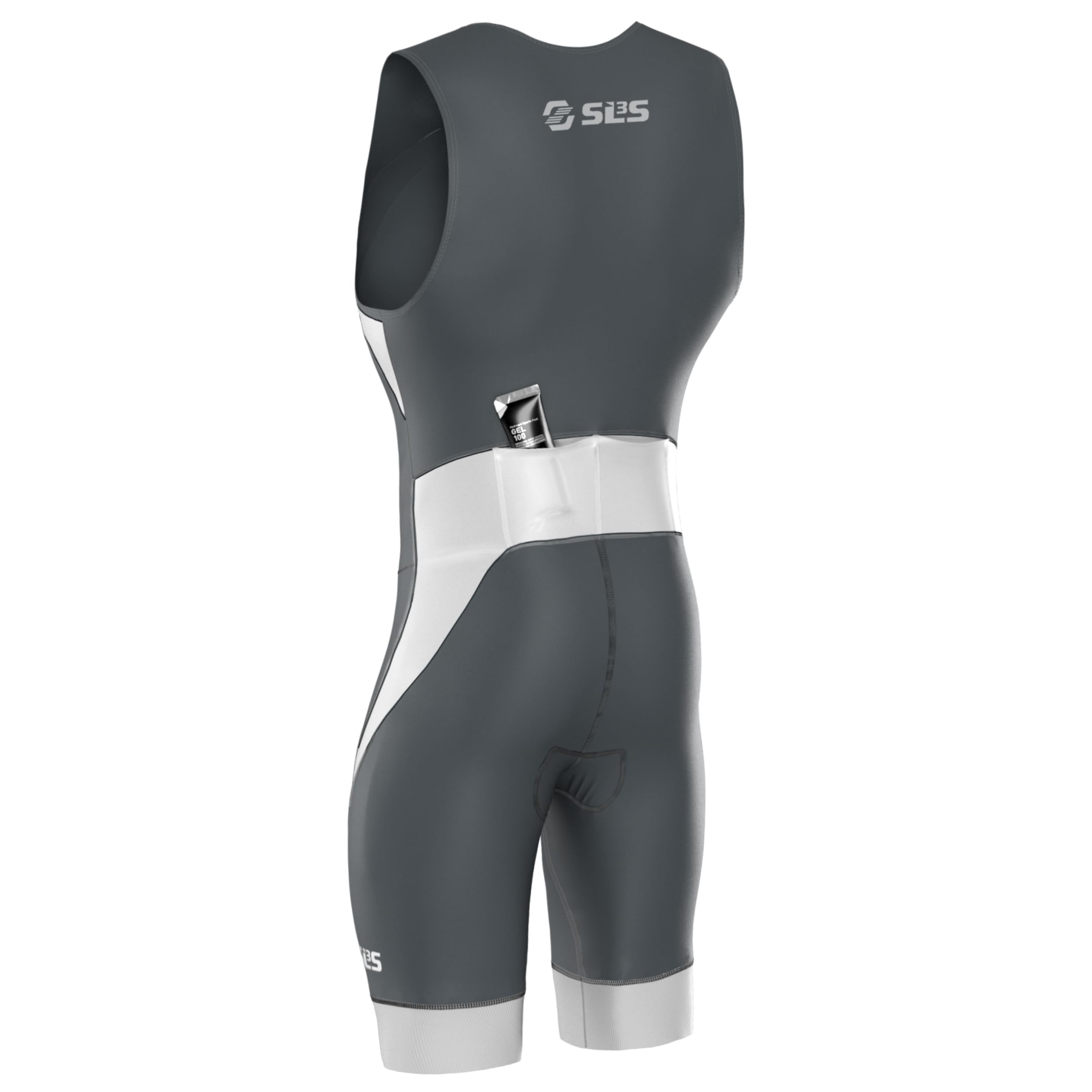 SLS3 Costumes de Triathlon pour Homme - Combinaison de Triathlon FRT Durable sans Manches pour Homme