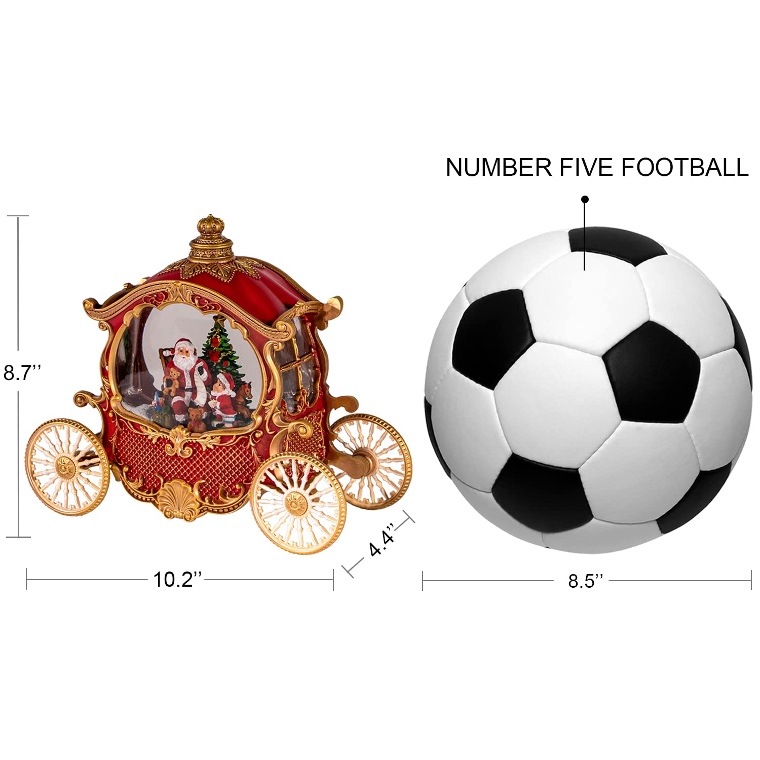 Amazon.co.jp: クリスマス スノードーム クリスマスキャリッジ スノー