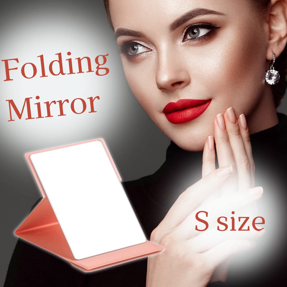 SPI Home Brass and Marble Hummingbird & Flower Tabletop Vanity Mirror