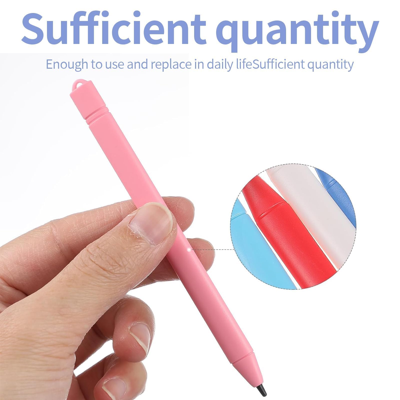 6 PCS Penna per Pittura LCD,Stilo Per Tavoletta Grafica LCDm,Penna Da Disegno Stilo Per Pannello Lcd Plastica da Disegno Adatta per Tavolette da Scrittura LCD e da Disegno.