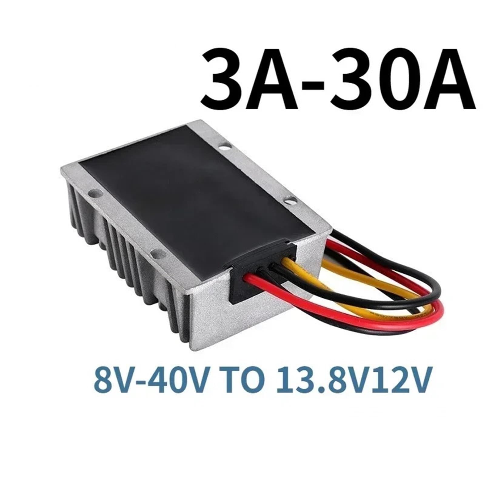 1 convertidor de impulso CC de 8-40 V, 12 V, 24 V, 36 V a 13,8 V, 12 V, 30 A-1 A, estabilizador de voltaje, módulo de alimentación automático (8-40 V a 12 V 10 A)
