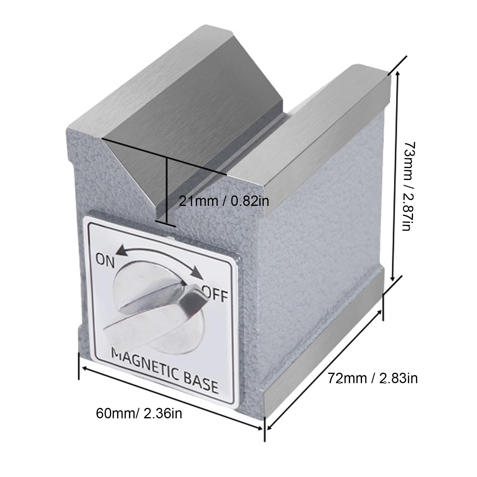 Fafeicy Magnetyczny Blok V Włącznik Wyłącznik 30KG Siła Utrzymująca (Blok