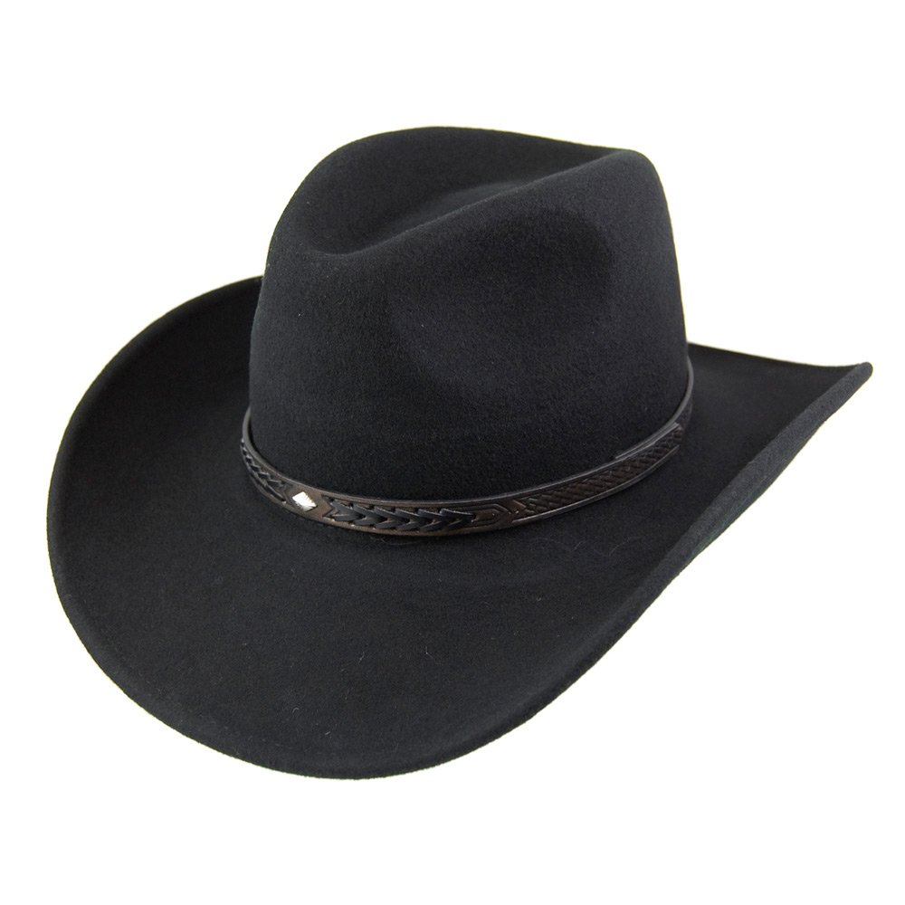 Jaxon & James Comanche Cowboy Hat - Black M