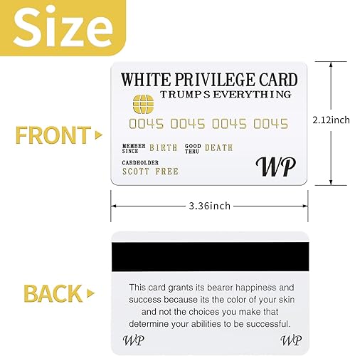 Miniatura 3 de JEHUPA 5 tarjetas de crédito falsas, tarjetas de visita 3D de PVC blanco, tarjetas de presentación de tarjetas de regalo de cumpleaños para hombres