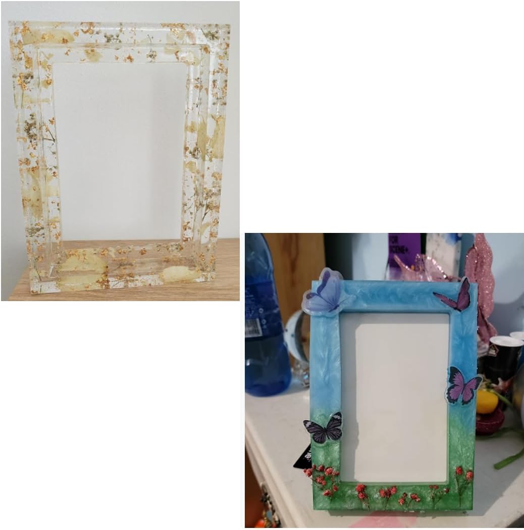 iSuperb Photo Frame Mold Epoxy Resin Silicone Mold Rectangle Resin Casting Mold for DIY Making Picture Frame Crafts Decorations