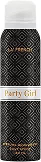 La French Party Girl Deodorant 150ml Body Spray for Women Long Lasting Staying Capacity Deodorant with Fresh Scent Easy Travel Friendly Womens Deo