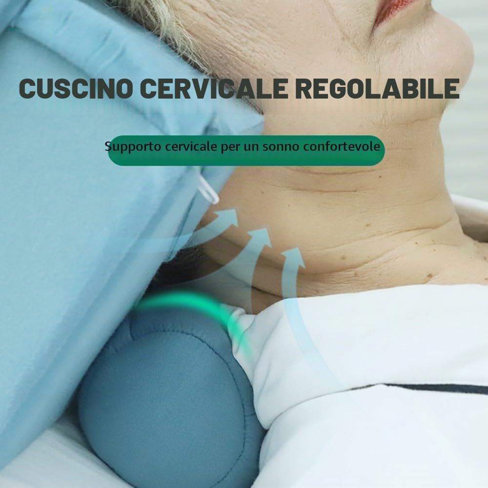 Collo Supporto Cuscino per Anziani, Cuneo Cuscino Cuscino Reclinabile Cuscini per Testa Dormire Disabili Posizionamento Cuscini Collo Supporto per Collo Allettati Pazienti