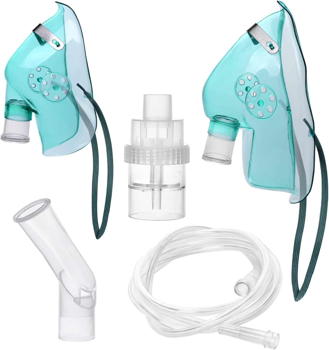 Universal Nebulizer Replacement Parts Kit Mask Tubing and Mouthpiece for Adults and Kids