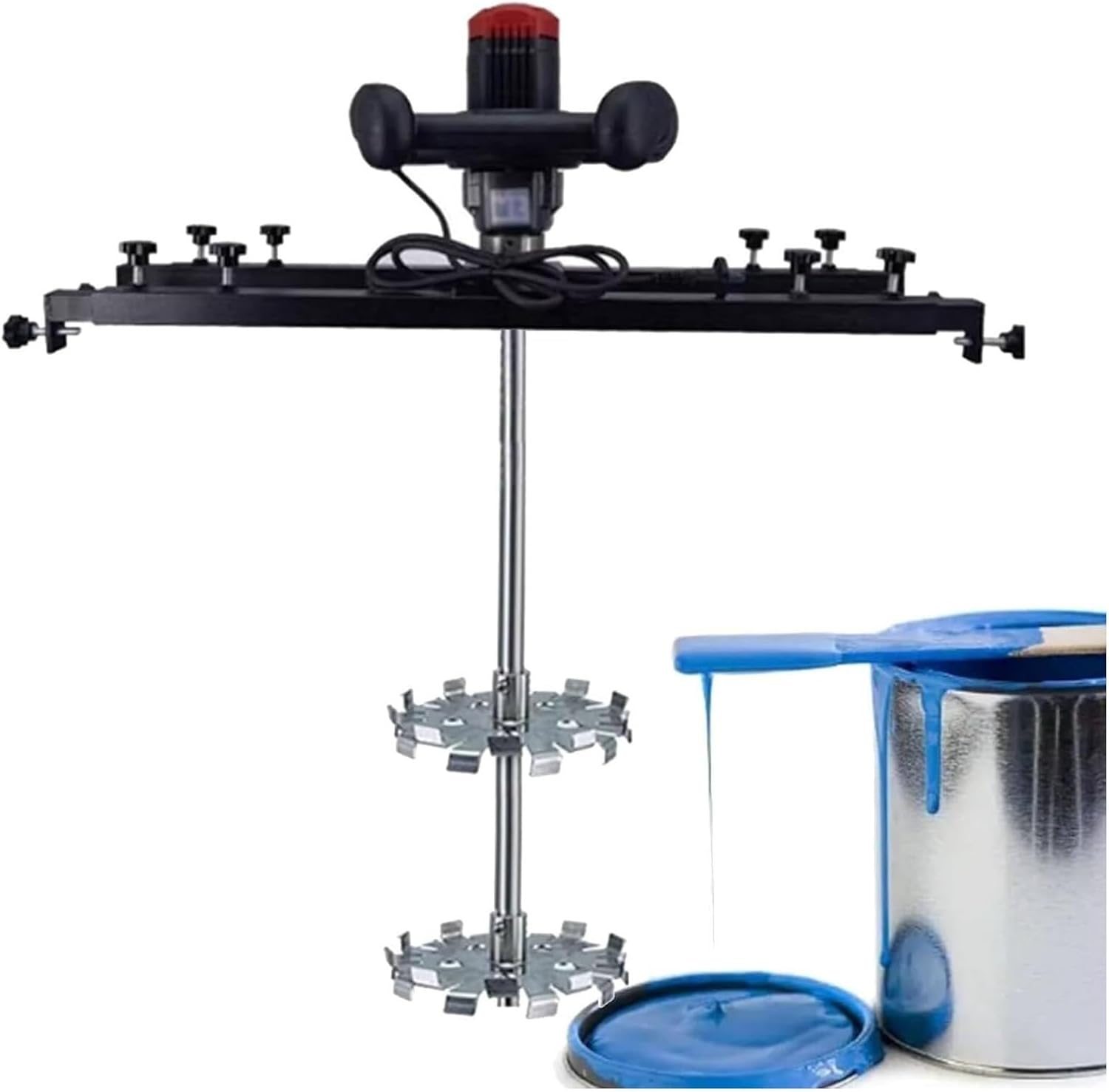3280W Electric Tank Mixer Machine,IBC Agitator, Commercial 65~125Cm Adjustable, Paint Mixing Equipment for Ink Dissolver Agitator,B