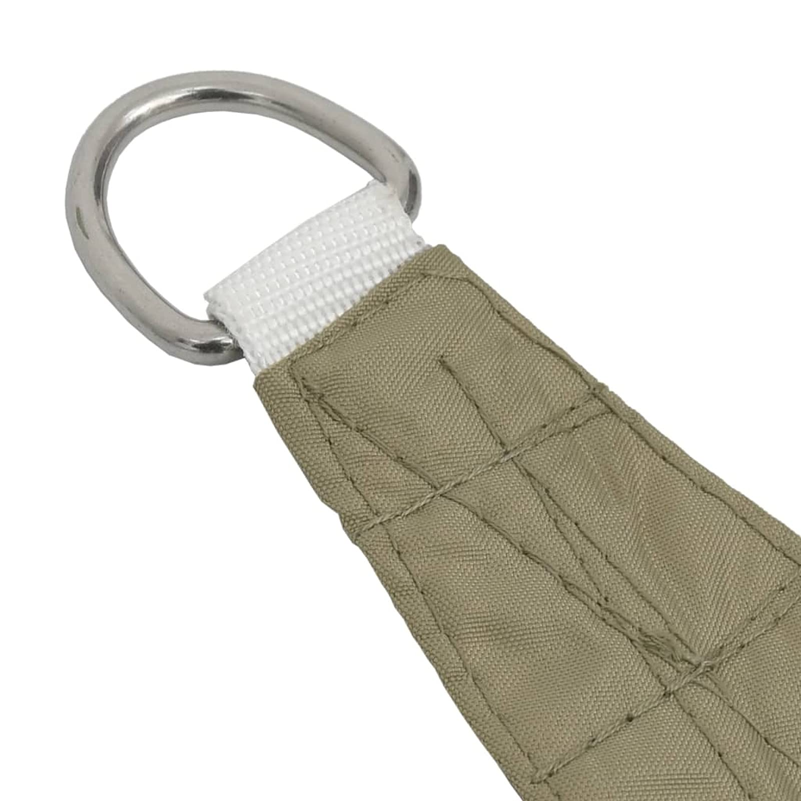 Parasole a Vela Oxford Triangolare 3x4x5 m Beige,Tenda a Vela Impermeabile Rettangolare Vela Ombreggiante Parasole Protezione Raggi U V per Esterno Giardino terrazza