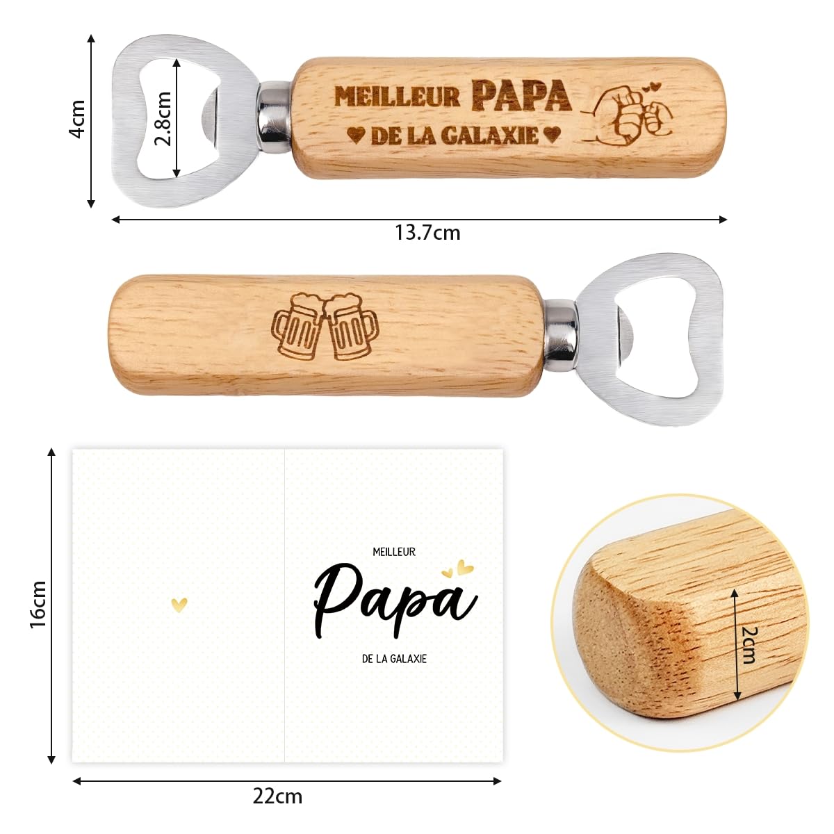 Porte Clef Gravé MEILLEUR PAPA DE LA GALAXIE Cadeau Fête des Pères