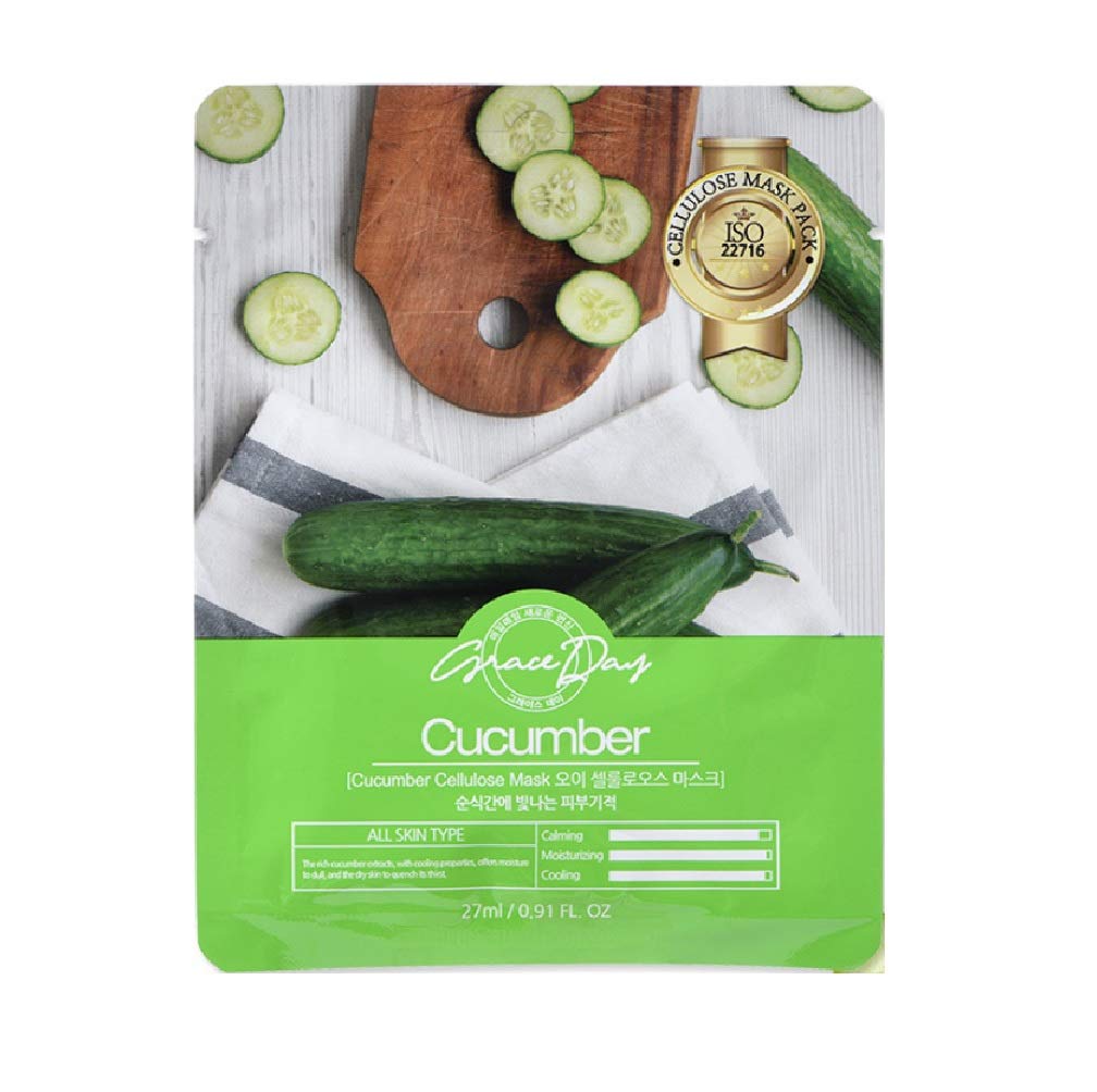 GRACE DAYCucumber Cellulose Mask, 27 ml