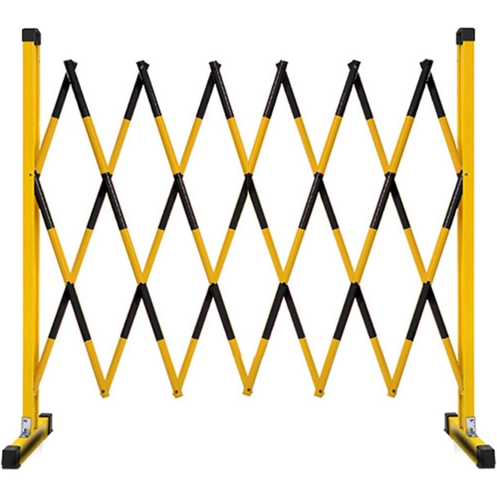 Barrière Mobile Extensible Ultra-résistante - Clôture de sécurité télescopique pour Chantiers, écoles et espaces publics