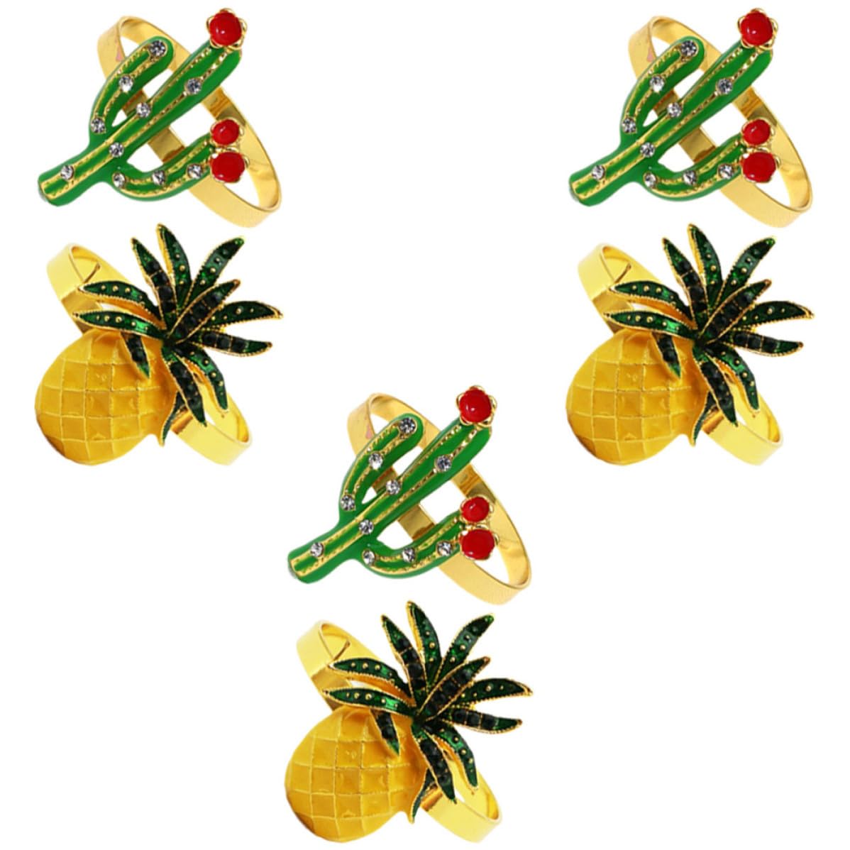 Anillos para Servilletas Resistentes de Aleación que Evitan Desorden en Fiestas de Verano