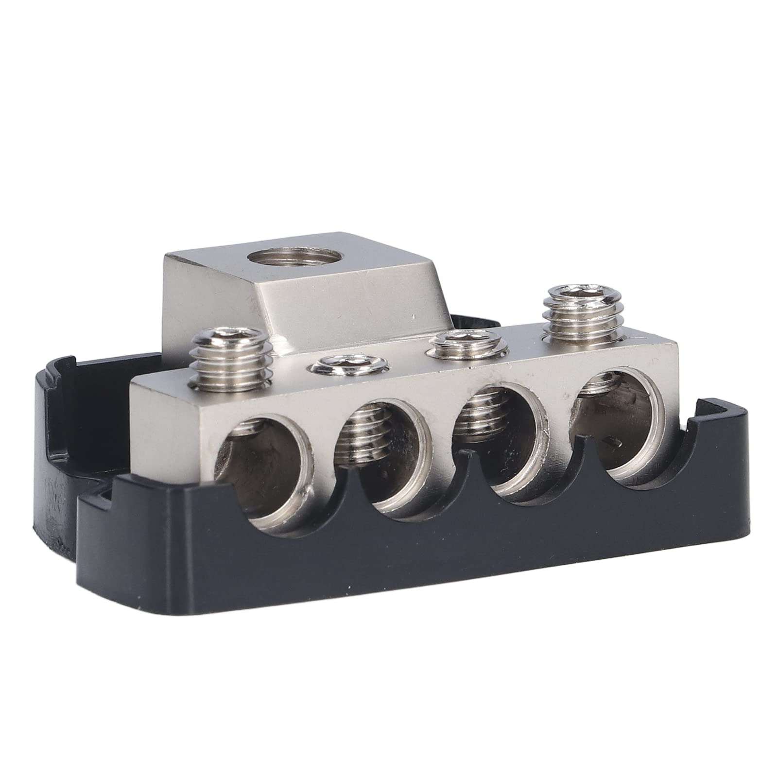 Blocco di Distribuzione Dell'alimentazione a 4 Vie Portafusibile per Amplificatore Distributore di Terra Splitter Amplificatore Audio per Auto per Amplificatore per Auto Audio Splitter