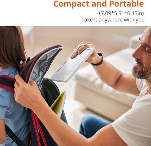 Miniatura 5 de EasyHome Lámpara solar de terapia de luz 10000 Lux LED Energía con 10 brillo ajustable Ajuste de temperatura de doble color Luz blanca cálida 4