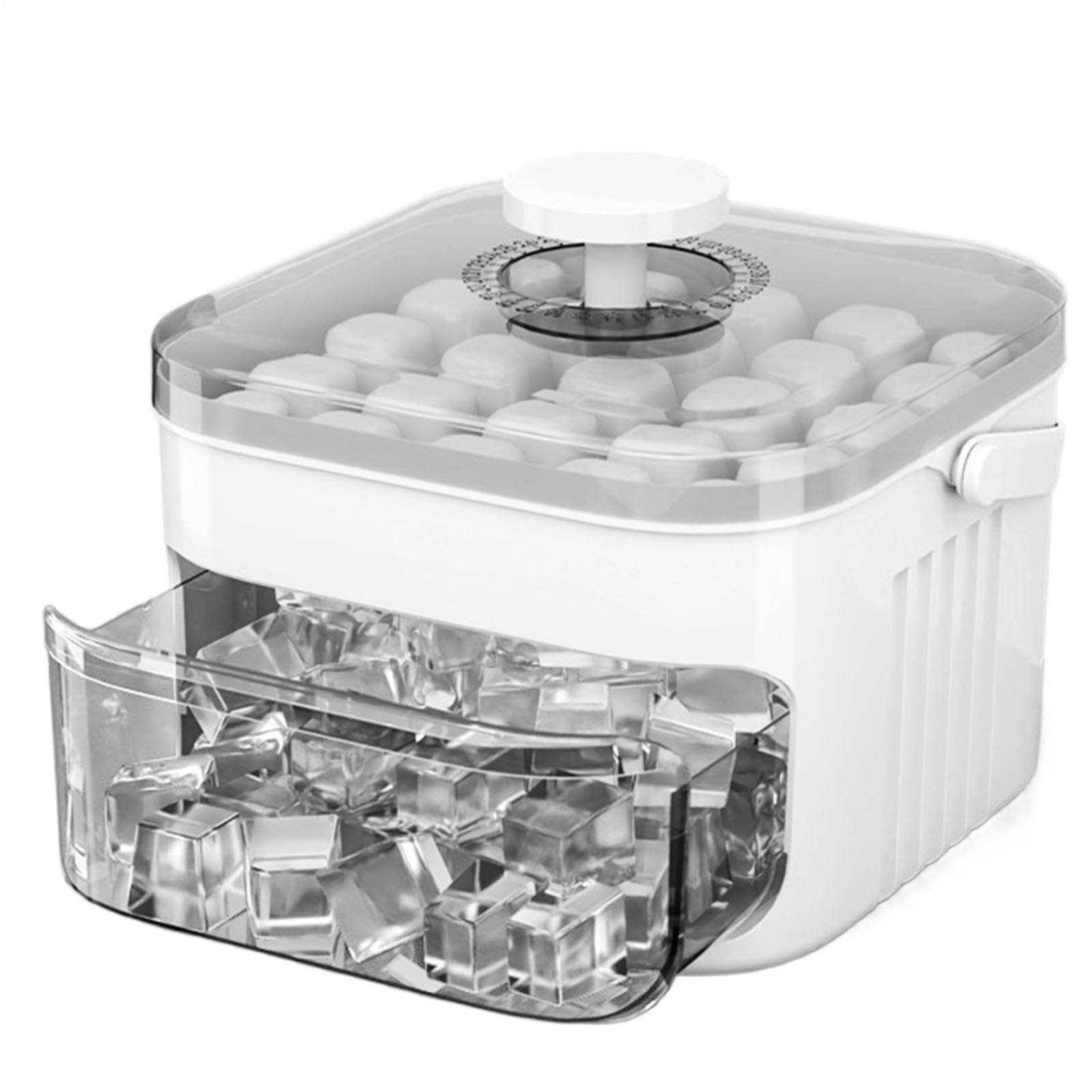 Ice Maker with Easy Press Lid,15x9.5cm Easy Press Ice Maker,