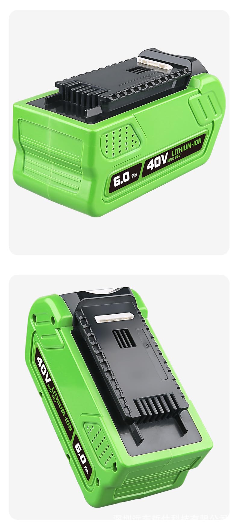 Batería de repuesto para Greenworks 40 V, para herramientas eléctricas 29462 29252 20202 22262 25312 25322 20642 22272 27062 21242, batería de iones de litio de 6.0 Ah (6000 mAh, 1 unidad)
