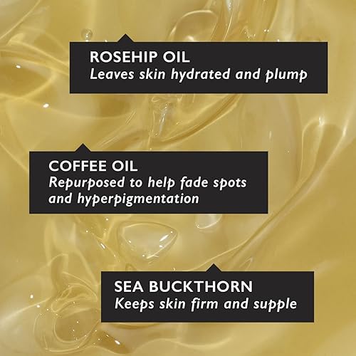 Miniatura 4 de UpCircle Suero facial orgánico con aceite de café, 1 oz, vitamina C, aceite de rosa mosqueta desvanece las manchas oscuras + espino cerval de mar