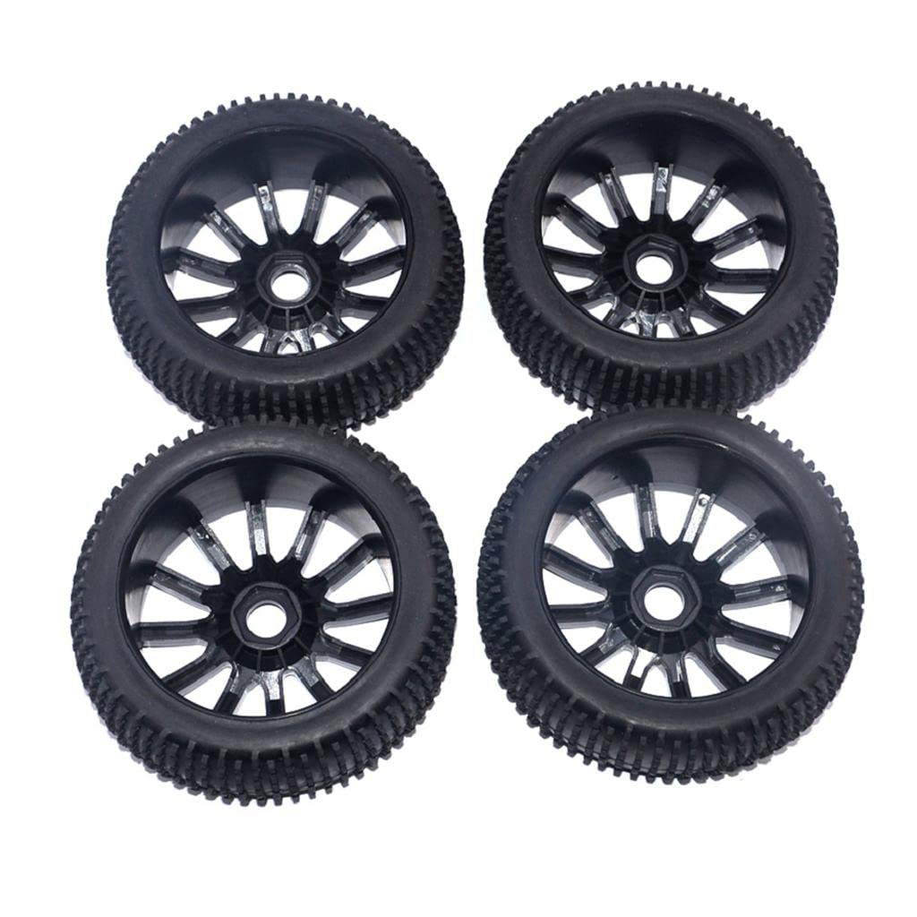 Jantes Et Pneus De Roue De Voiture Hors Route à L'échelle 1/8 pour HSP HPI Racing Car Black