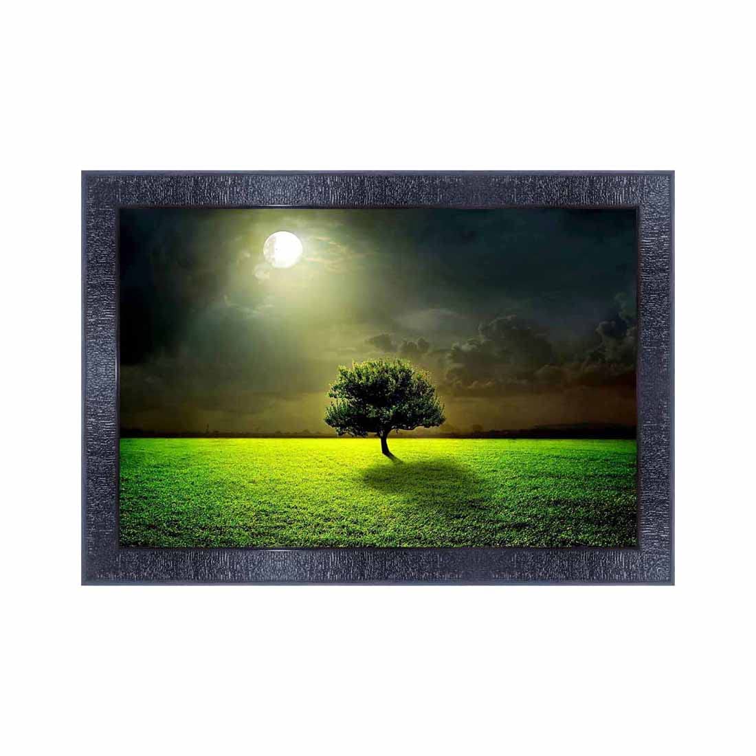 pnf Poster And Frames Natural Landscape Scenery Wooden Photo Frame With Acrylic Sheet | Living, Bedroom | Home Decoration | Best Gifting Option (10 * 14inch,Multicolour,Synthetic) 4542