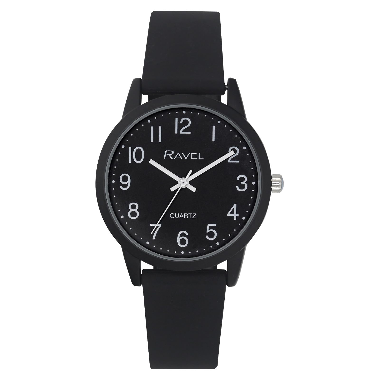 Summer in Black Silicone Watch (30mm case) - Analogue Quartz - R1813