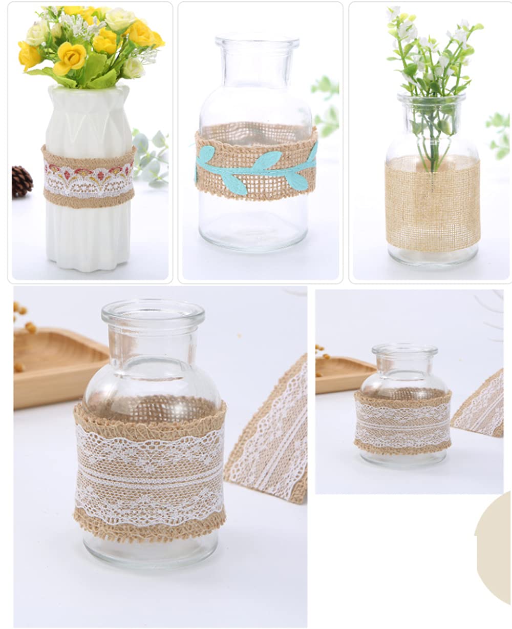 Katoenen rand kanten lint, 10 yard 5,8 cm breed met prachtig patroon voor doekdecoratie bruiloft feest, Zwart, Retro