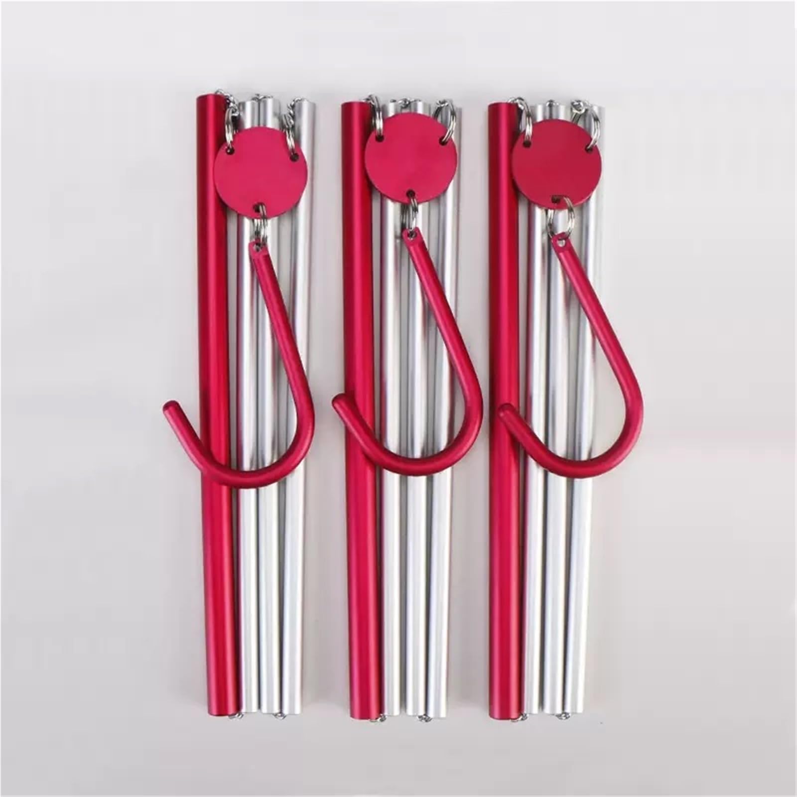 3er-Pack Reise-Kleiderbügel, tragbar, faltbar, einfacher Outdoor-Wäscheständer, Kleidung für Tagesdecken, Tischdecken, Bettwäsche(Black)