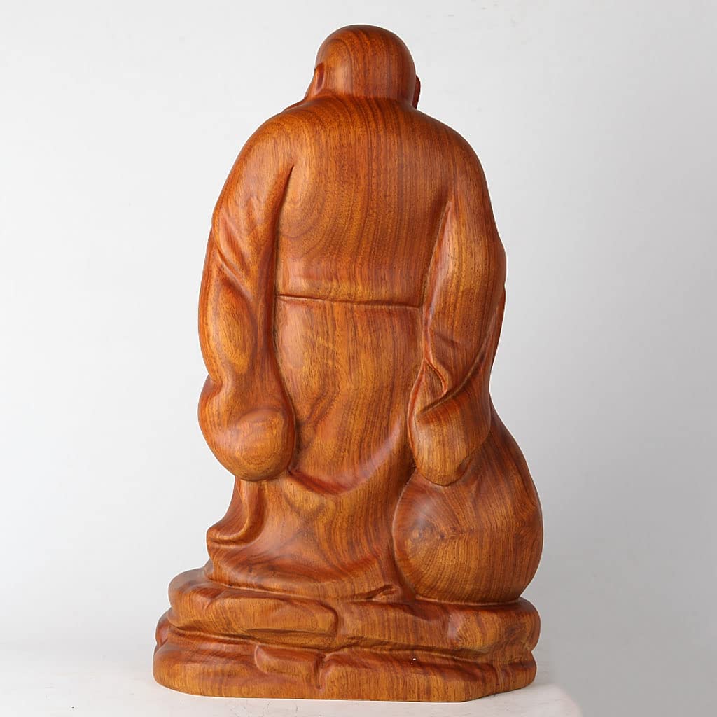 Amazon｜仏像 木彫り 七福神 布袋 様 木像 木製フィギュア 黄花梨 花梨