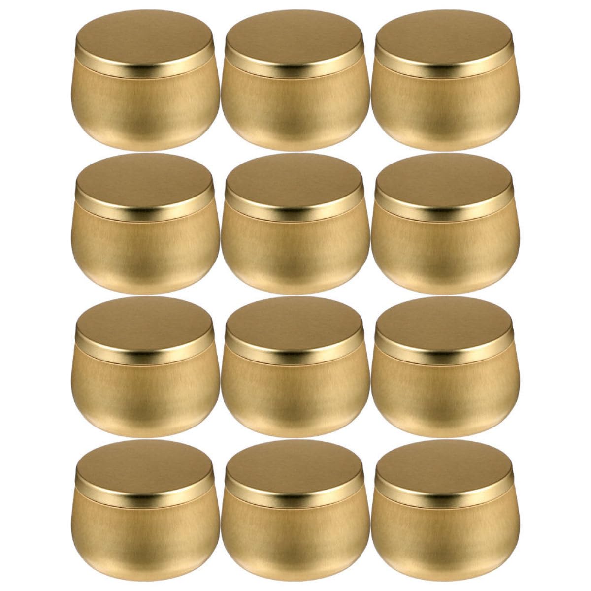 Milisten 12Pcs 4oz round Tinplate Tea Cans, Airtight Storage