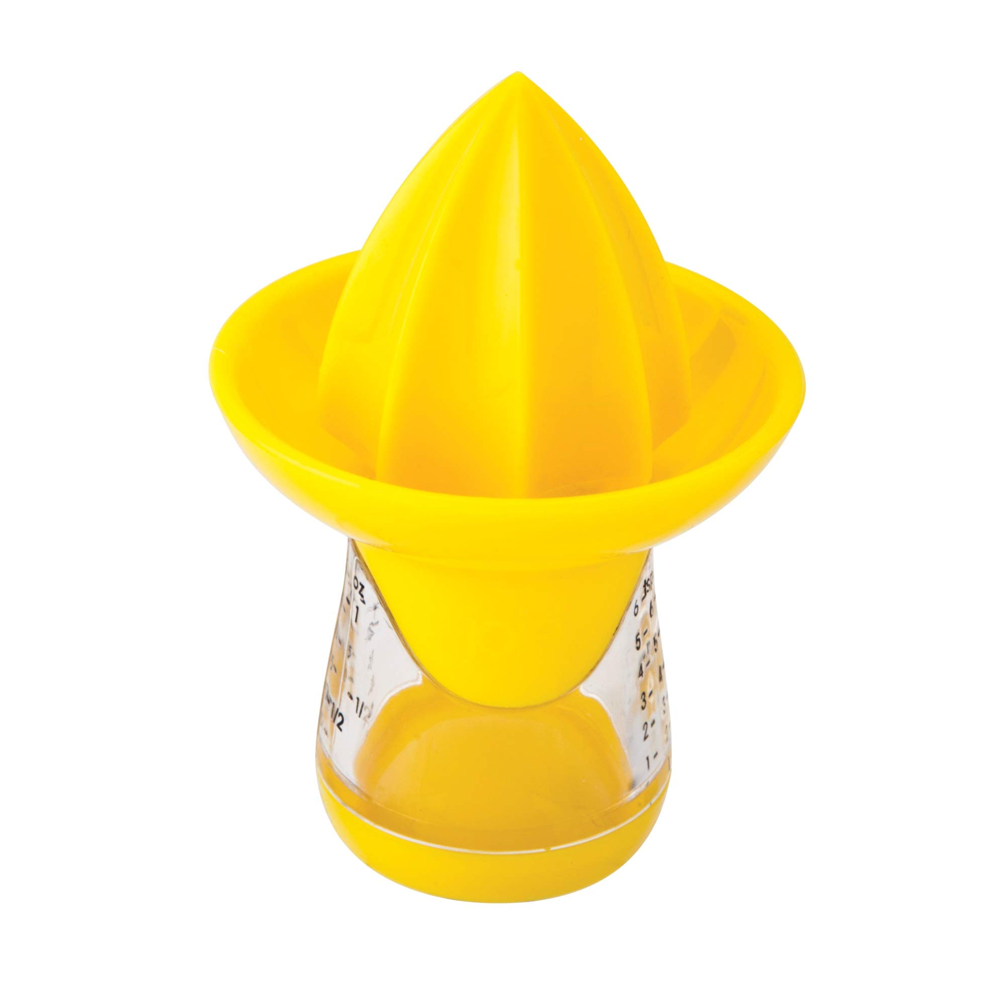 Hic Kitchen Clear Glass, With Yellow Joie Exprimidor Y Medidor De Limón