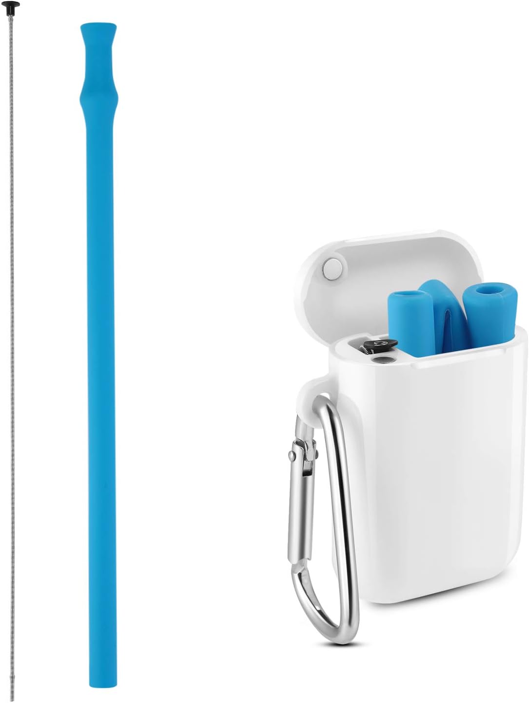 Vantic Collapsible Reusable Silicone Straws, Portable