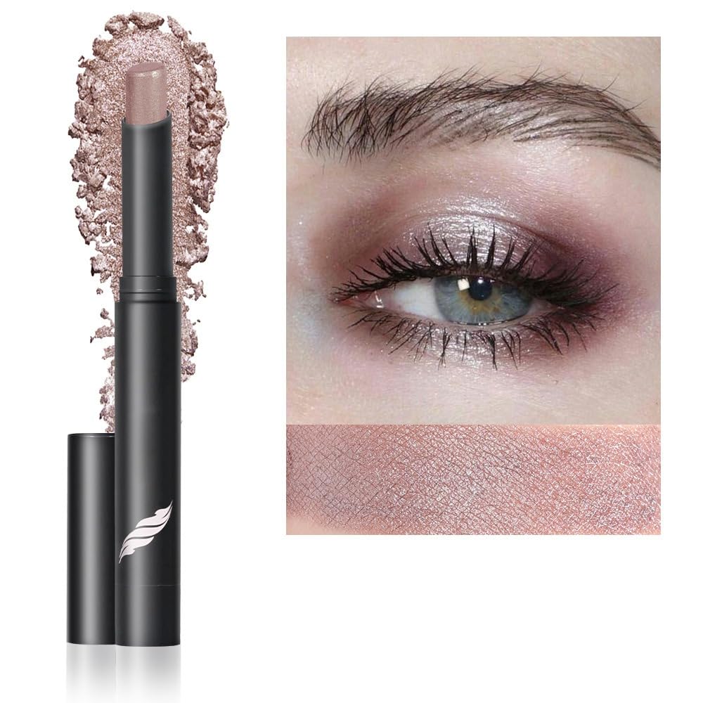 MEI StylishContour Eyeshadow Shimmer Stick Eyelid Colour - Long-Lasting Waterproof Eye Makeup Crayon for Brighter, Smooth Shimmer Eyes (Soft Brown)