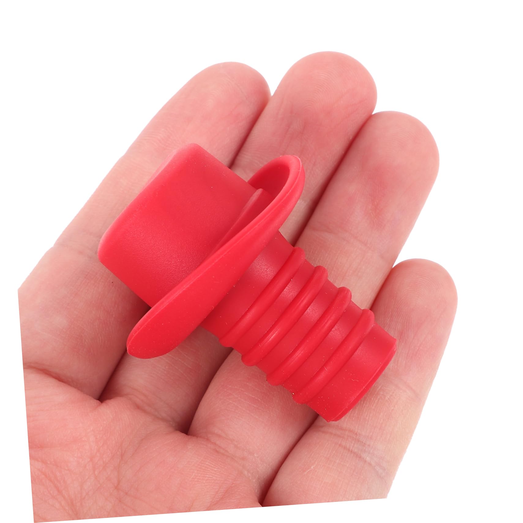 Cabilock 15 Piezas tapón de Bebida corchos de Vino Divertidos Tapones de Vino Tapones Botellas corchos para Botellas tapón de Botella de Silicona tapón de Botella en Forma de Sombrero Rojo