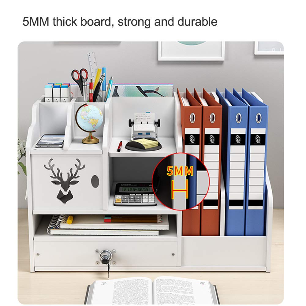 NUODWELL Organiseur de bureau blanc