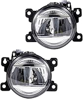 Vista 7 de Luces antiniebla LED de 3000 lm con lente transparente izquierda y derecha compatibles con Acura TLX Honda Accord Civic CRZ Fit HRV Odyssey Passport