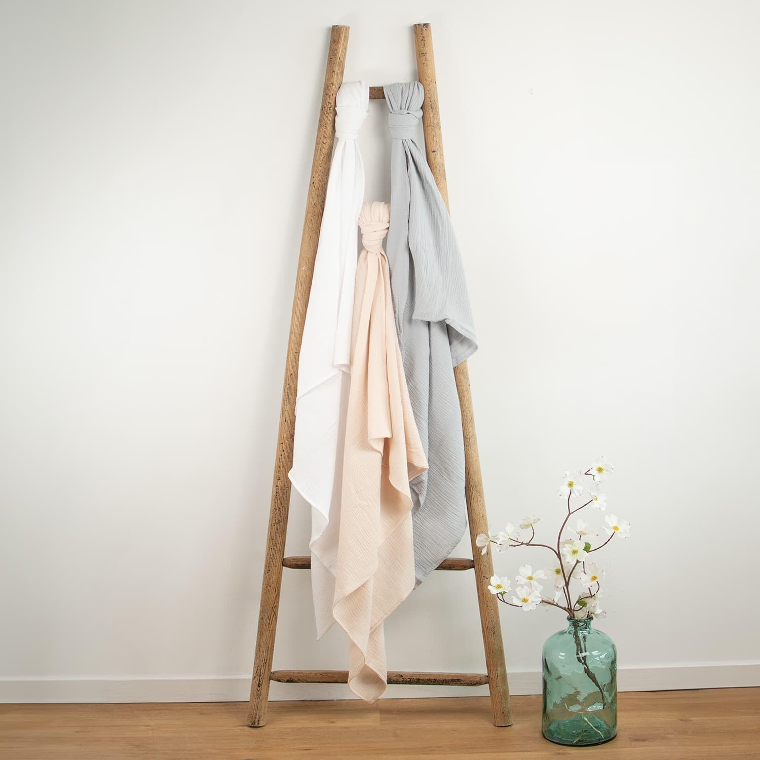 SEVIRA KIDS Lot de 3 maxi langes en gaze de coton Made in France