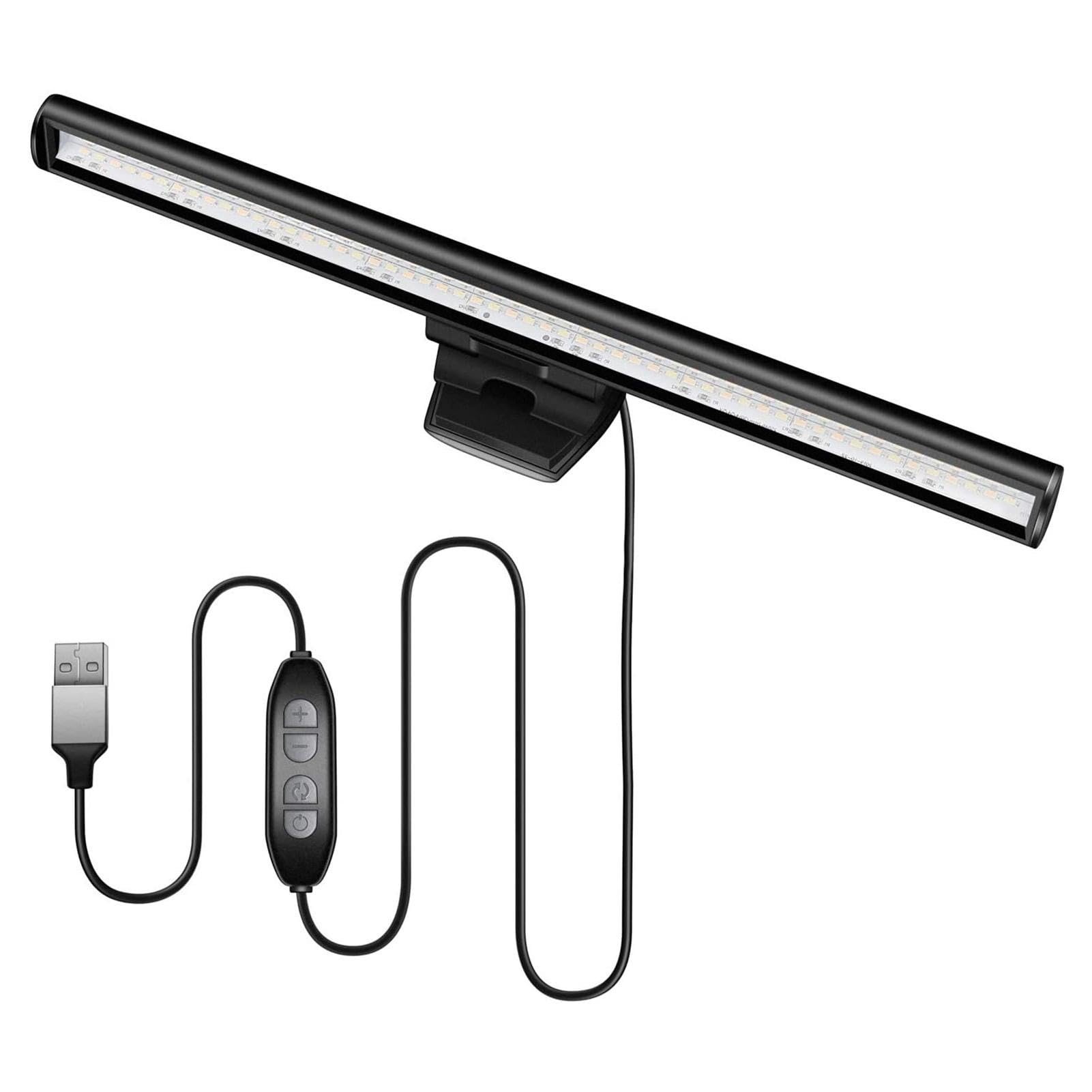 Lampada per monitor del computer - Luci LED alimentate tramite USB per computer, Lampada da scrivania a LED per computer | Barra luminosa di bloccaggio schermo portatile USB per computer