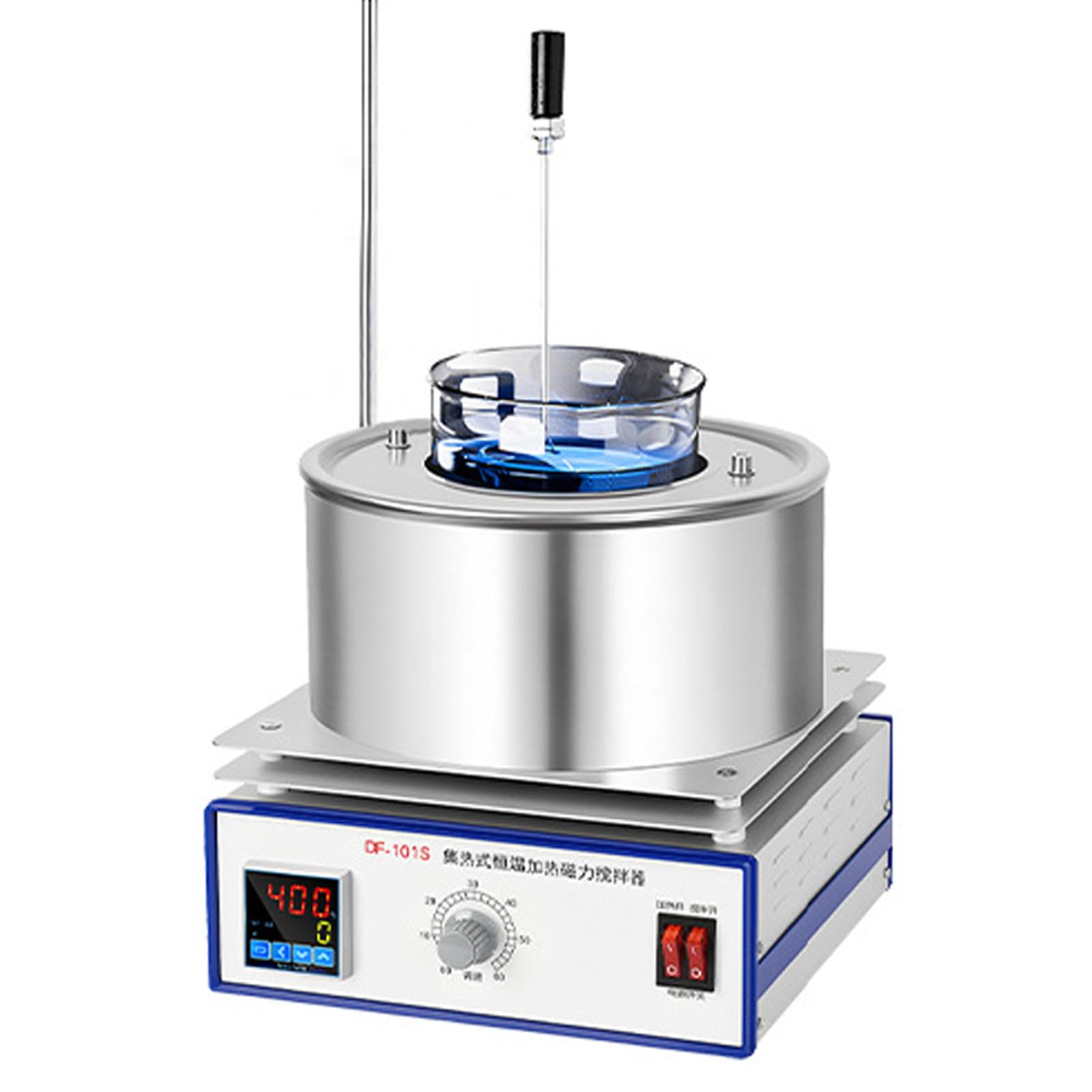 Pot de bain-marie de laboratoire avec réchauffeur 525W RT-300 °C