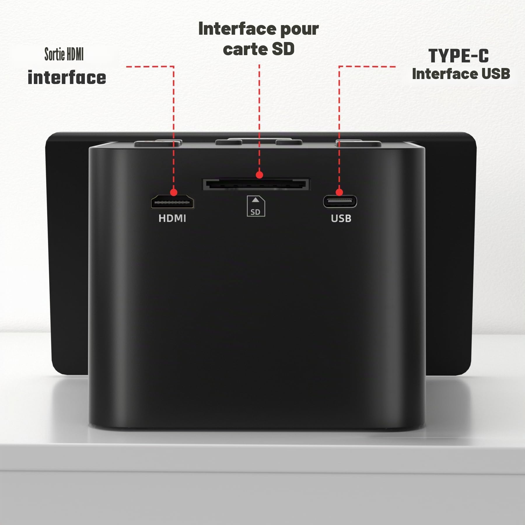 Scanner numérique de films et de diapositives avec grand écran LCD de 5 pouces, scanner de diapositives pour numérisation négatif, convertit 135, 126 KPK, 110 négatifs et super 8-22 films