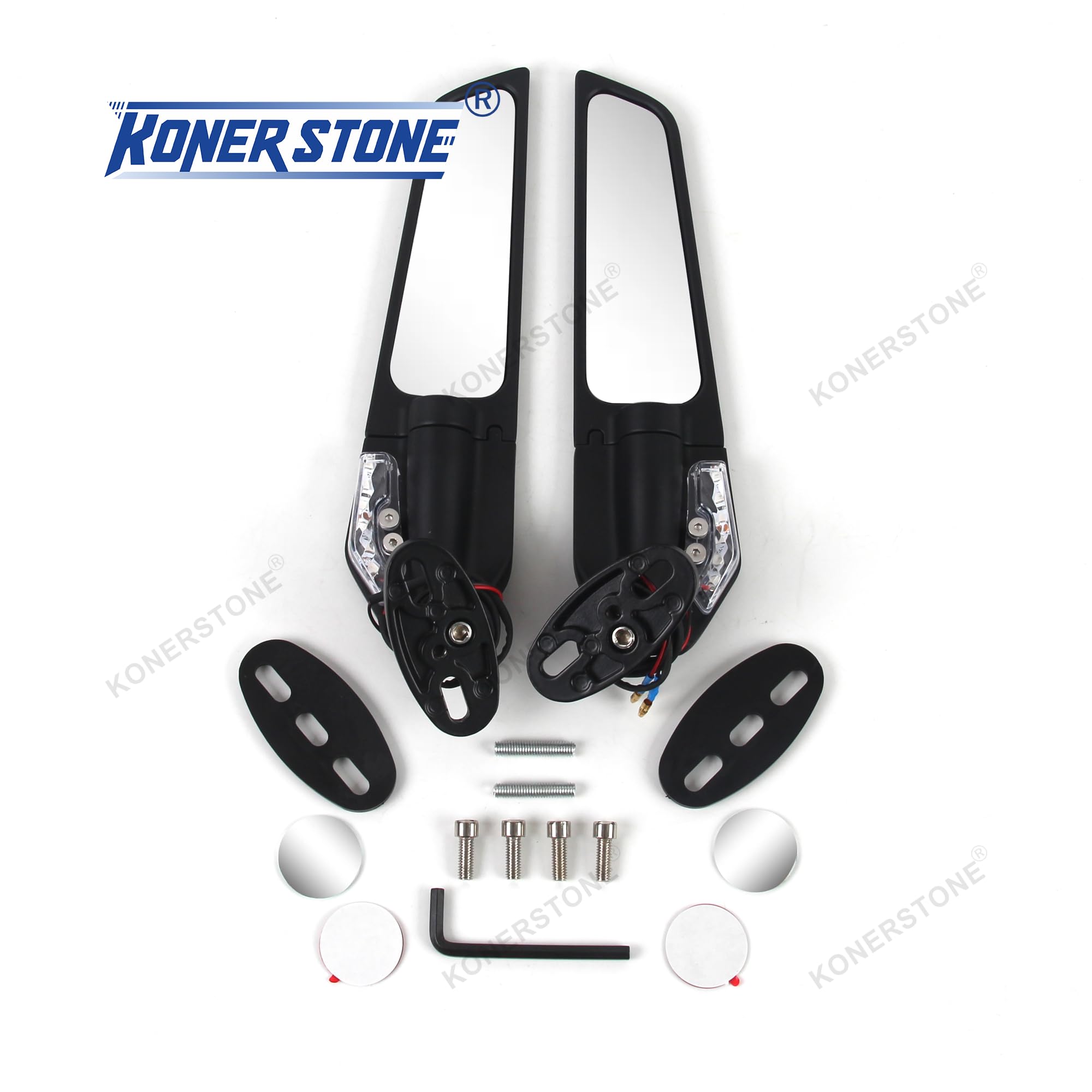Specchietto laterale girevole per moto con indicatore di direzione integrato per Honda, Suzuki, BMW, Yamaha, Kawasaki, Triumphal, Aprilia CBR1000RR CBR600RR Hayabusa R1 R6 ZX-6R GSXR600 GSXR750