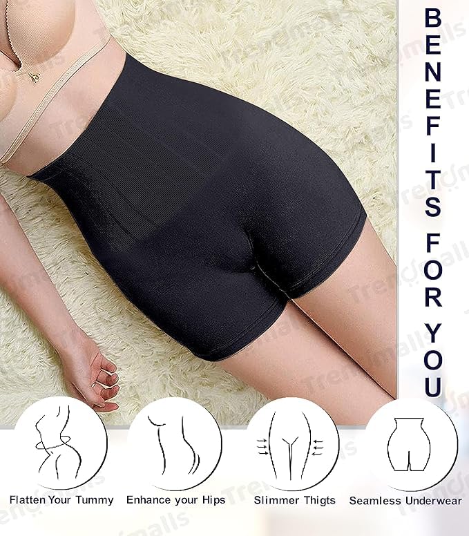 Image of Women's Tummy Tucker High Waist Shapewear with Anti Rolling Strip Panties