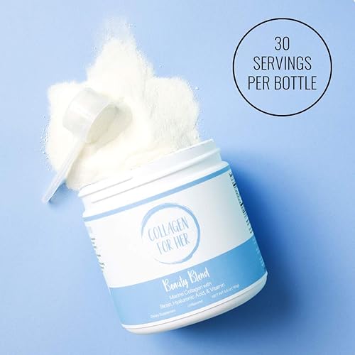 Miniatura 7 de Mezcla de belleza de colágeno marino - Polvo de proteína de colágeno hidrolizado, ácido hialurónico, biotina, vitamina C  Suplemento para cabello,