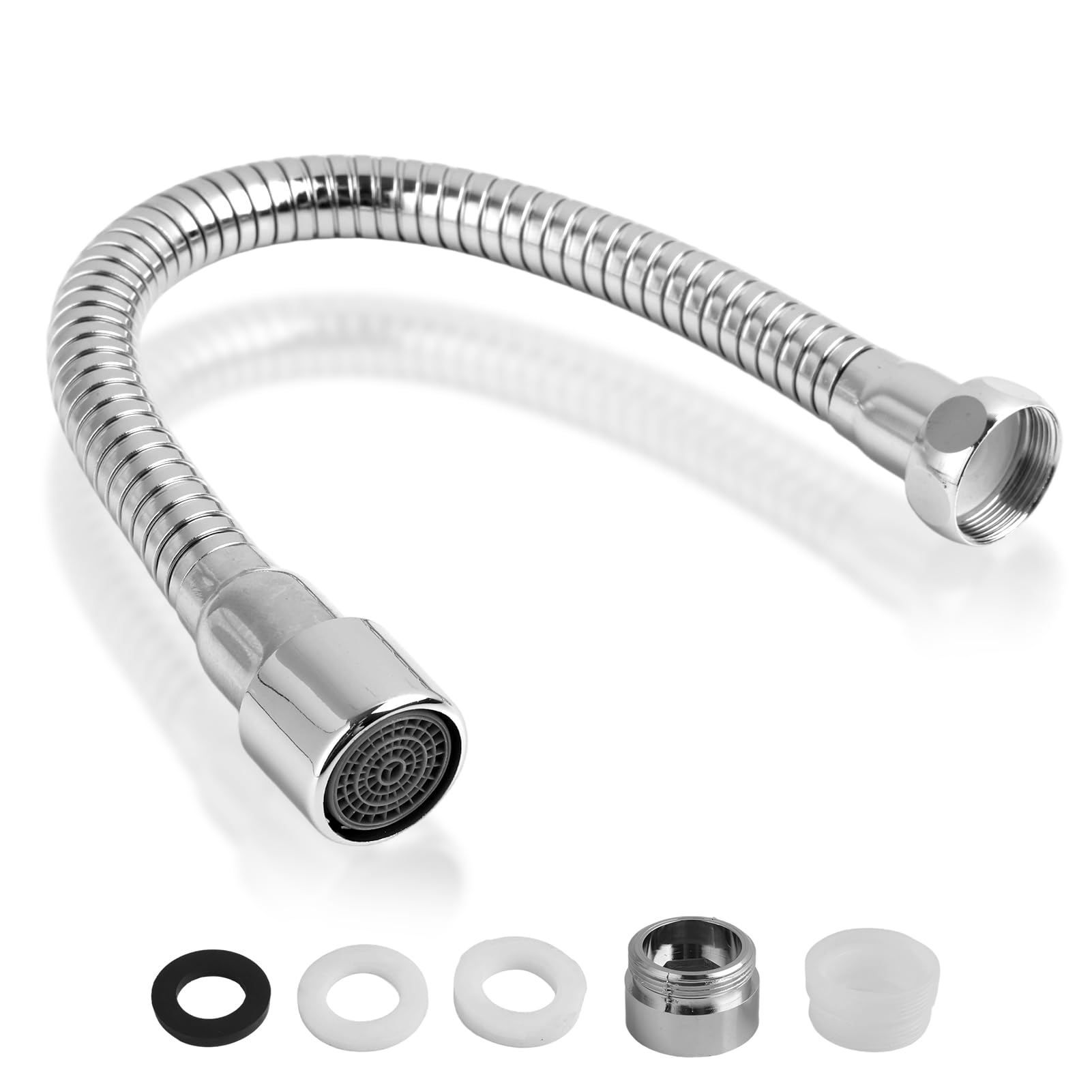 Prolunga per rubinetto 30 cm prolunga rubinetto cucina in acciaio inox 304, accessorio per rubinetto da cucina, uso universale, fissabile in direzione, per lavarsi i denti, il viso e i capelli