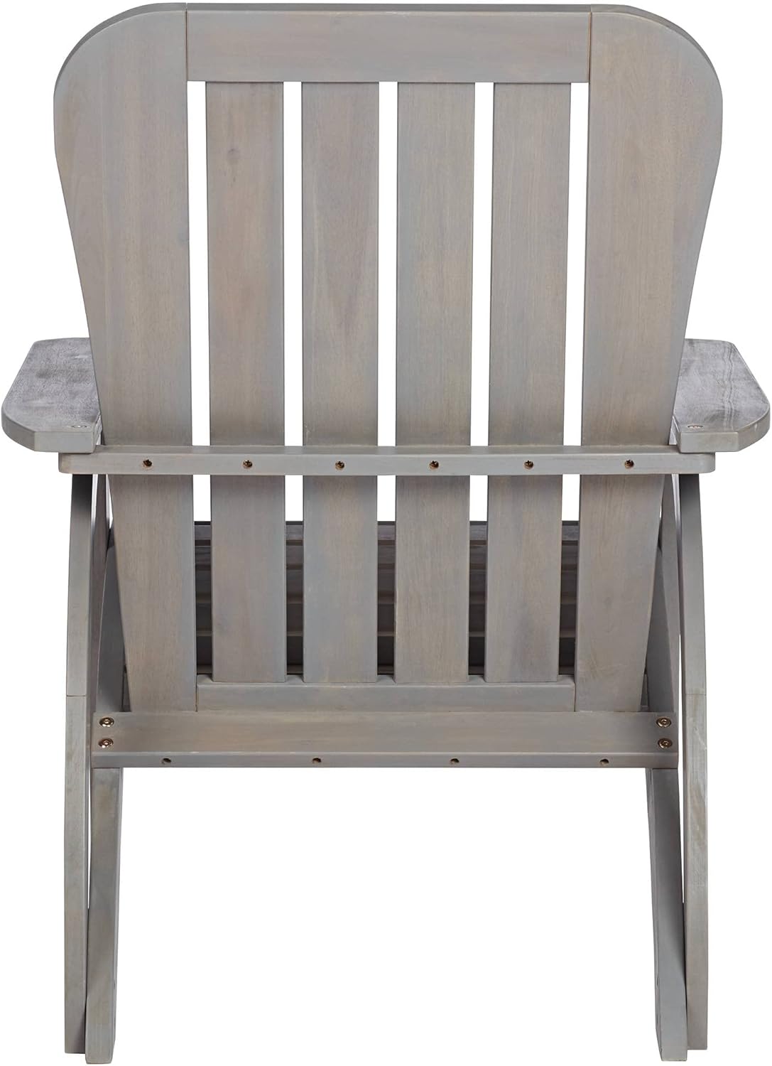 Teal Island Designs Dylan Gray Wash Wood Porch or Patio Adirondack Chairs Set of 2