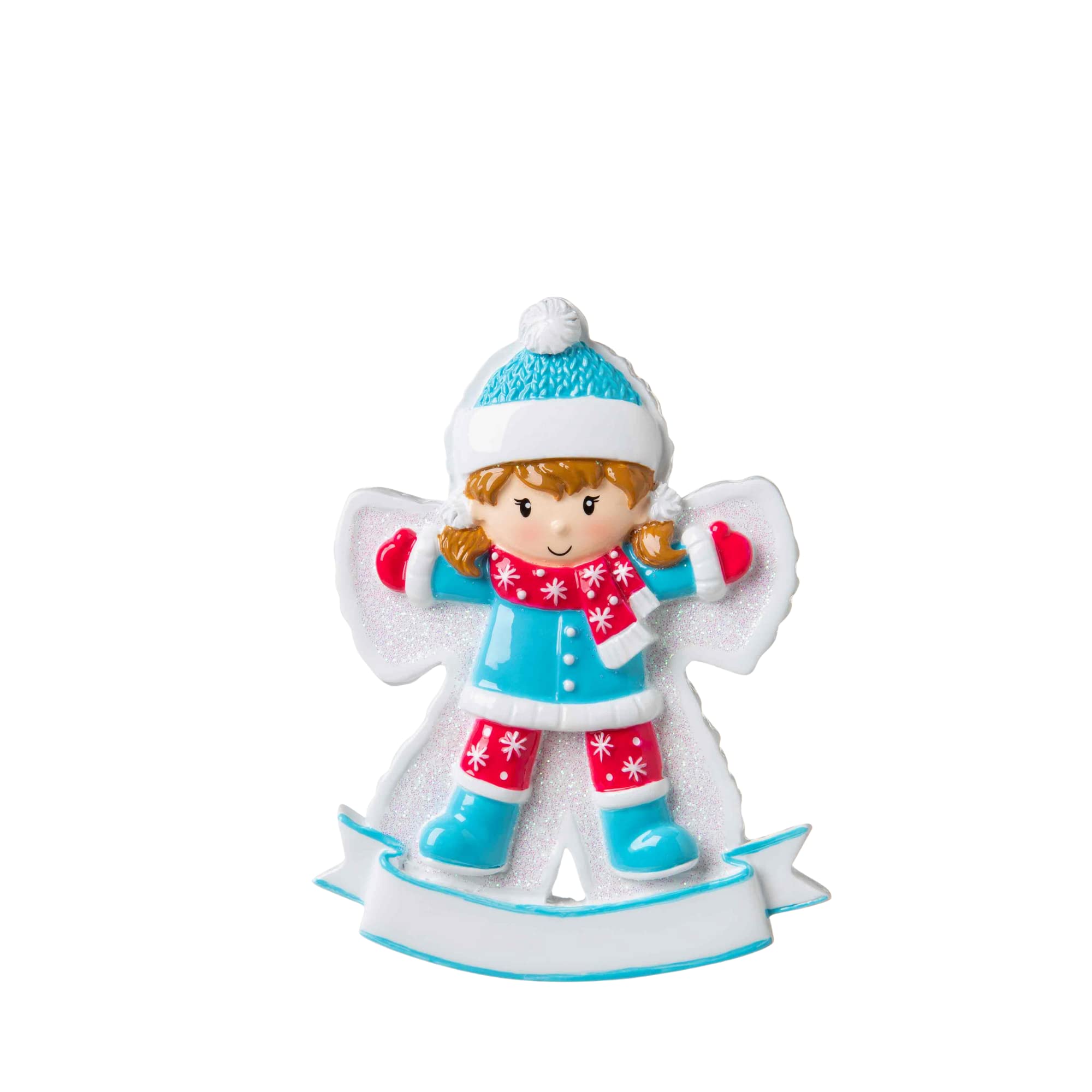 2024 Personalized Christmas Tree Ornament for Kids - Snow Angel Girl Customized Merry Christmas Ornament - Child Keepsake for Boys & Girls Children