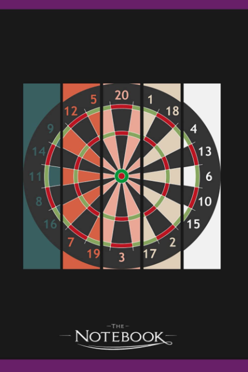Vintage Dartboard Darts Dart Team Darter Retro Notebook: 6x9 , 120 Pages| Notebook Writing and Journaling for School or Office College Ruled Diary
